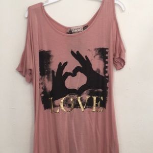 Dusty rose color pink shirt